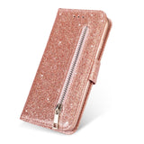 Leather Glitter Case For Redmi Note 10 Pro 9 8 7 10 9T 9C 9A 9 8 8A 7 7A Flip Stand Wallet Case For Xiaomi Mi Poco M3 F3 X3 NFC