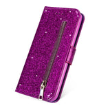 Leather Glitter Case For Redmi Note 10 Pro 9 8 7 10 9T 9C 9A 9 8 8A 7 7A Flip Stand Wallet Case For Xiaomi Mi Poco M3 F3 X3 NFC