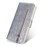 Leather Glitter Case For Redmi Note 10 Pro 9 8 7 10 9T 9C 9A 9 8 8A 7 7A Flip Stand Wallet Case For Xiaomi Mi Poco M3 F3 X3 NFC