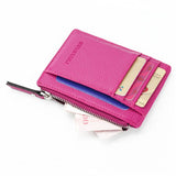 Small Men Wallet Mini Pu Leather Card Holders Women Zipper Wallet Bag Purse Pocket