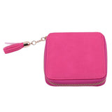 Hot Selling Women Square Coin Purses Holders Wallet Female Leather Tassel Pendant Money Wallets Fashion Clutch Bag 3 Colors
