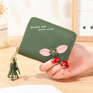 Woman Wallet Lady Coin Purses Cards Holder Tassels Zipper Moneybags  Bags Lady Short Wallet Girls Pocket ID Card Holders