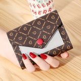 2022 New Women&#39;s Wallet Printing Cute Short Handbag Business Splicing Purse Ladies Folding Coin Bags Female Card Holder