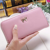 2021 Women Long Wallets Clutch White High Quality Leather Tassel Ladies Purse With Zipper Phone Coin Card Holder Cash Receipt