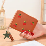 New Ladies Women&#39;s Wallets Purse Clutch Wallet Embroidered Short Small Bag Card Holder Ladies Zipper Wallet