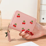 New Ladies Women&#39;s Wallets Purse Clutch Wallet Embroidered Short Small Bag Card Holder Ladies Zipper Wallet