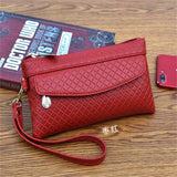 Clutch Organizer Wallet Women Organizer Purse Plaid Zipper Long Key Coin Bag Casual Women&#39;s Wallet Leather Genuine Money Bag