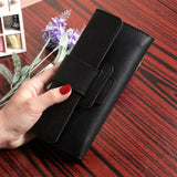 Women PU leather Korean Style Long Wallets Female Coin Purses Clutch Card Wallets Holder