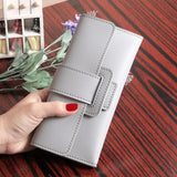 Women PU leather Korean Style Long Wallets Female Coin Purses Clutch Card Wallets Holder