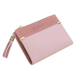 LKEEP  new matte wild Korean version of the coin purse Multi-card buckle short zipper ladies wallet