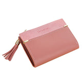 LKEEP  new matte wild Korean version of the coin purse Multi-card buckle short zipper ladies wallet
