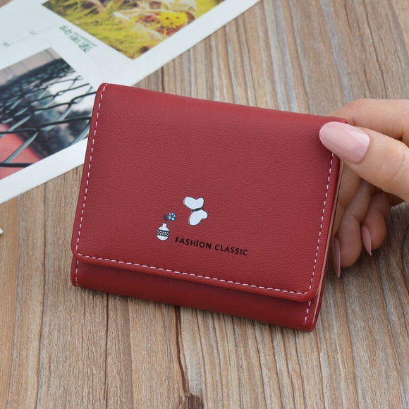 New Women's Wallets Small Mini Safe Money Bag Female Short Purse Credit Card Holder Coin Purse Carteira