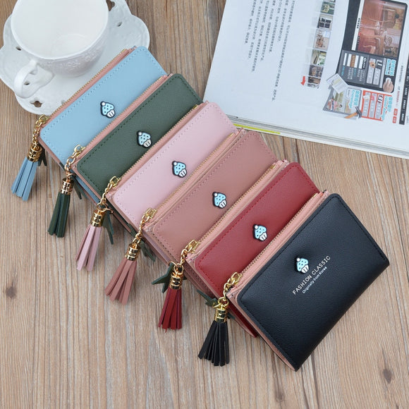 Wallet Female Short Student New Small Mushroom Wallet Women's Korean Zero Purse Fashion Multi-functional Zipper Wallet