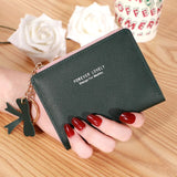 Soft Leather Coin Purse for Women Ladies Small Money Bags Zipper Female Card Pockets Short Buckle Wallets carteras para mujer