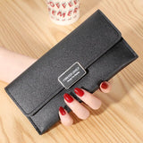 Ladies Long Wallet Clutch Multifunctional Card Holder Zipper Money Bags Trendy Coin Purse Cell Phone Pockets for Women sac femme