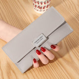 Ladies Long Wallet Clutch Multifunctional Card Holder Zipper Money Bags Trendy Coin Purse Cell Phone Pockets for Women sac femme