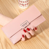 Ladies Long Wallet Clutch Multifunctional Card Holder Zipper Money Bags Trendy Coin Purse Cell Phone Pockets for Women sac femme