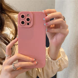 Camera Protection Silicone Phone Case For iPhone 13 Pro Max 11 12 Pro Max XR XS Max X 7 8 Plus Soft Shockproof Matte Back Cover