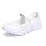 Ultra Light Mesh Flat Shoes For Women Shallow Mary Janes Casual Shoes Comfort Walking Shoes Ladies Tennis Sneakers Plus Size