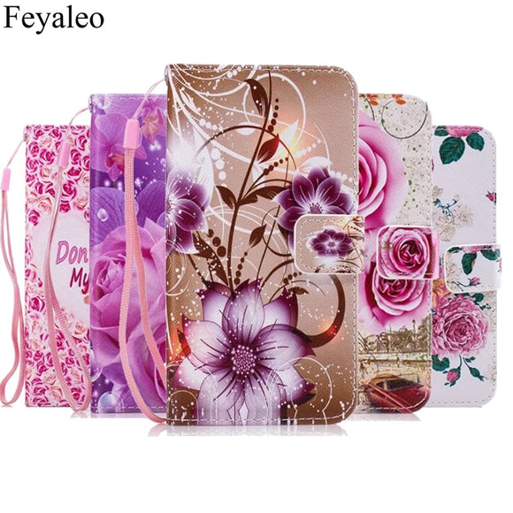 Leather Flip Case Wallet Cover For Samsung Galaxy A3 A5 A7 J5 J7 J3 2017 J1 J2 G355H A8 Plus 2018 S5 S6 S7 Edge S8 S9 Plus Case