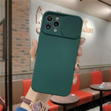 Camera Lens Protection Solid Phone Case For iPhone 13 11 12 Pro Max Mini X XR XS Max 7 8 Plus SE 2020 Candy Color Soft TPU Cover