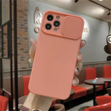 Camera Lens Protection Solid Phone Case For iPhone 13 11 12 Pro Max Mini X XR XS Max 7 8 Plus SE 2020 Candy Color Soft TPU Cover