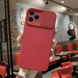 Camera Lens Protection Solid Phone Case For iPhone 13 11 12 Pro Max Mini X XR XS Max 7 8 Plus SE 2020 Candy Color Soft TPU Cover