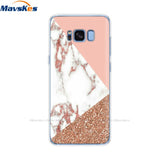 Silicone case For Samsung Galaxy S8 case G950 g950f Back Cover for samsung s8 plus s8+ case G955F protective coque bumper flower