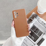 Square Liquid Silicone Case For Samsung Galaxy A32 A52 A72 4g 5g 2021 A 32 52 72 A51 A71 A53 A13 A50 A31 A21s A41 A42 Back Cover