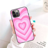 Heart Circle Case For Iphone 13 Pro Max Case iphone 11 12 Pro XS Max 7 8 Plus XR X Mini 6 6S SE 2020 Cover Iphone11 Fundas Coque