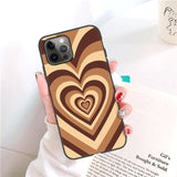 Heart Circle Case For Iphone 13 Pro Max Case iphone 11 12 Pro XS Max 7 8 Plus XR X Mini 6 6S SE 2020 Cover Iphone11 Fundas Coque