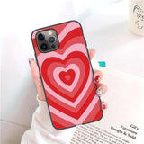 Heart Circle Case For Iphone 13 Pro Max Case iphone 11 12 Pro XS Max 7 8 Plus XR X Mini 6 6S SE 2020 Cover Iphone11 Fundas Coque