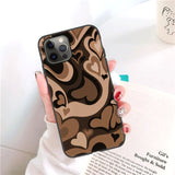 Heart Circle Case For Iphone 13 Pro Max Case iphone 11 12 Pro XS Max 7 8 Plus XR X Mini 6 6S SE 2020 Cover Iphone11 Fundas Coque