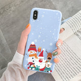 Santa Reindeer Christmas For Samsung Galaxy A32 A31 A30 A52 A51 A50 A72 A71 A70 A12 A11 A10 A40 S20 FE Plus Note 20 Ultra Case