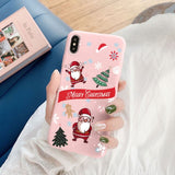 Santa Reindeer Christmas For Samsung Galaxy A32 A31 A30 A52 A51 A50 A72 A71 A70 A12 A11 A10 A40 S20 FE Plus Note 20 Ultra Case