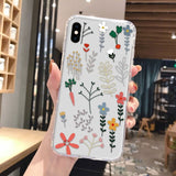 Flower Case For Samsung Galaxy A50 Case On Samsung A70 A30s A40 A20 A20e A10S A01 A10E A02 A 50 70 30s Silicon Anti-fall Covers