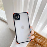 Funda For Apple iPhone 13 Pro Max Resistente Silicone For IPhone 11 Case X XS XR 6 6s 7 8 Plus 12 MINI SE 2020 Matte Clear Cover