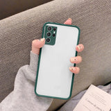 Hot Matte Hard Clear Case Cover For Samsung Galaxy A51 A71 A32 A52 A72 F62 M62 S21 Ultra S20 FE S10 S9 S8 Plus S10E Lens Protect