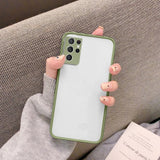 Hot Matte Hard Clear Case Cover For Samsung Galaxy A51 A71 A32 A52 A72 F62 M62 S21 Ultra S20 FE S10 S9 S8 Plus S10E Lens Protect