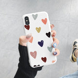 Cute Rainbow Unicorn Cat Colourful Love Case Cover For iPhone 11 Pro Max 12 13 Pro Mini SE 2020 XR XS MAX X 10 8 6 6S 7 Plus