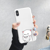 Cute Rainbow Unicorn Cat Colourful Love Case Cover For iPhone 11 Pro Max 12 13 Pro Mini SE 2020 XR XS MAX X 10 8 6 6S 7 Plus