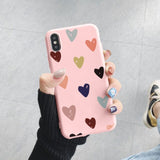 Cute Rainbow Unicorn Cat Colourful Love Case Cover For iPhone 11 Pro Max 12 13 Pro Mini SE 2020 XR XS MAX X 10 8 6 6S 7 Plus