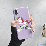 Cute Rainbow Unicorn Cat Colourful Love Case Cover For iPhone 11 Pro Max 12 13 Pro Mini SE 2020 XR XS MAX X 10 8 6 6S 7 Plus