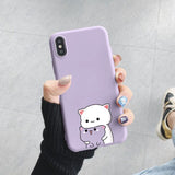 Cute Rainbow Unicorn Cat Colourful Love Case Cover For iPhone 11 Pro Max 12 13 Pro Mini SE 2020 XR XS MAX X 10 8 6 6S 7 Plus