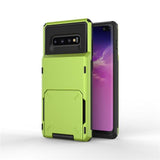 Flip Card Slots Business Armor Case For Samsung Note 10  10 Plus S10E Case For Galaxy S8 S8+  S9 S9+ S10 Plus Note 9 A750 Cover