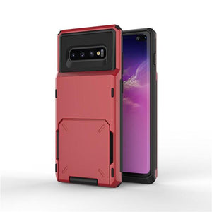 Flip Card Slots Business Armor Case For Samsung Note 10  10 Plus S10E Case For Galaxy S8 S8+  S9 S9+ S10 Plus Note 9 A750 Cover