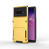 Flip Card Slots Business Armor Case For Samsung Note 10  10 Plus S10E Case For Galaxy S8 S8+  S9 S9+ S10 Plus Note 9 A750 Cover