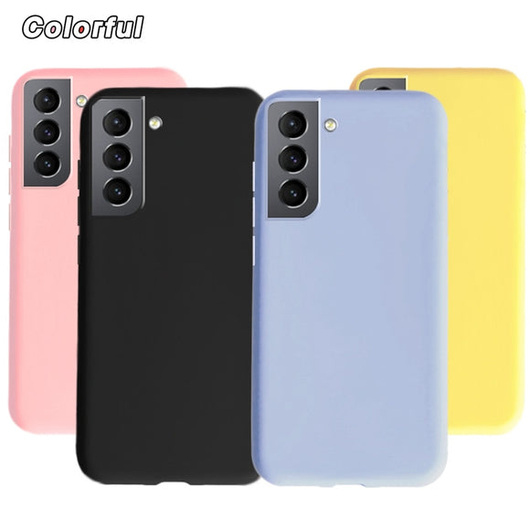 For Samsung Galaxy S21Case Plain Coque Cover On Samsung S21 4G/5G S 21 G990F G991B Galaxy S 21 5G Phone Cases Fundas Bumper 6.2"