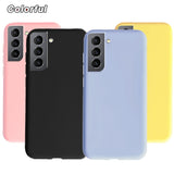 For Samsung Galaxy S21Case Plain Coque Cover On Samsung S21 4G/5G S 21 G990F G991B Galaxy S 21 5G Phone Cases Fundas Bumper 6.2&quot;