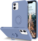 Phone Case For Huawei Y5P Y7P Y6P Y8P Y7A Y6S Y5 Y6 Y7 Y9 Y8S Y9A Y9S Prime 2019 2020 Liquid Silicagel With ring Bracket Cover